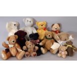 7 teddy bears by Deans Rag Book including Howard, Hogarth and Hunter (these 3 with authenticity