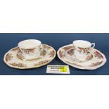 A Colclough Royale collection of teawares, sandwich plate