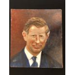 Raymond St. Clair - Portrait of King Charles III (then Prince Charles, Prince of Wales, 2001), oil