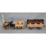 Hornby Railways 3 1/2 inch Gauge Live Steam Stephenson's Rocket & Tender (G100) plus Coach L5240 (