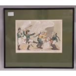 (British School, Satirical Print) 'Mad Nap breaking the armistice from the Original Picture at