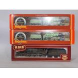 3 boxed 00 gauge model railway locomotives including Schools Class Hornby R380 4-4-0 Southern