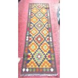 A Maimana Kilim runner, 210 x 64cm approx.