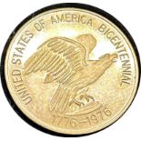 USA Bi-Centennial medallion George Washington first president, 2 grams
