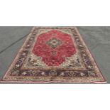 A good quality North West Persian Tabriz carpet ,with an elongated medallion and an all over