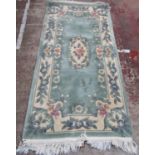 Chinese Floral Design Rug with heavy pile, 183 x 91 cm