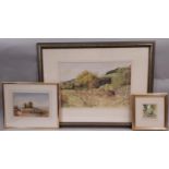 Three Watercolour Landscapes by Different Artists to Include: Maxine Relton - Summer Fields,