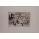 William Walcot - (1874-1943) - 'Villa Quintilii', drypoint etching, signed in pencil below, 18 x