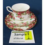 A Royal Standard bone china floral pattern tea service for six (unused and with original box)