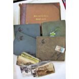 Four cigarette card albums mainly Wills, various subjects, together with Newnes Modern World Atlas