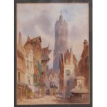 W. Allen (19th Century) - 'Utrecht', watercolour on paper, signed and titled lower left, 26 x 36.5