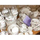An extensive collection of Wedgwood Hathaway Rose pattern table ware comprising a coffee pot,
