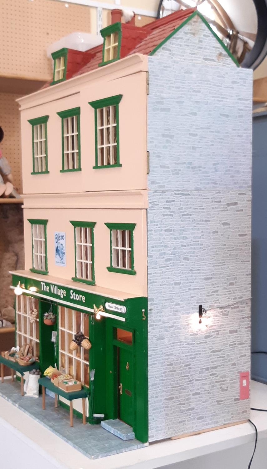 'The Village Store'- an impressive and finely detailed dolls house shop in early to mid 20th century - Image 2 of 16