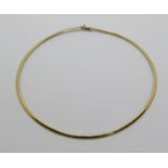 Italian 14k collar necklace, 20g