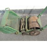 A cast iron framed Greens 10 inch Silens Messor Patent N5638 Roller Mower