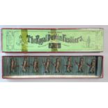 Britains set 109, Dublin Fusiliers at the trail in original Whisstock box (no slot insert)