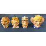 Four Kevin Francis spitting image character mugs each from a limited edition of 650, Margaret