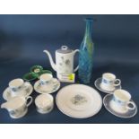 A collection of Wedgwood clementine coffeeware, further coffeeware to a Susie Cooper design, a