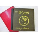 The Wyon Stamp Album containing a worldwide selection of stamp mainly later 20th century possibly on