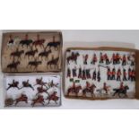 Britains mounted guards, 10 mounted figures with indistinct or no makers marks, together with