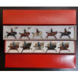 2 Britains box sets; set 66 1st Bombay Lancers and set 45 3rd Madras Cavalry, both sets comprising 4