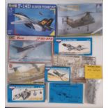 11 model aircraft kits, mainly 1:72 scale Fighter aircraft including kits by Airfix, High Planes,