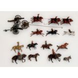 Britains Royal Horse Artillery with Outriders (smaller version), with additional guns, and others (