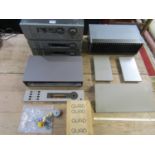 Stereo equipment - A Quad FM4 assembly together with a Quad 405-2 amplifier etc