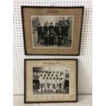 Two framed photographs of World War II Submarine Officers in Hong Kong and China, 1938, '4th