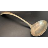 A silver bicentennial ladle, Sheffield 2000, maker Terry Shaverin, stamped 925, 29 cm approximately,