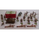 Mixed group of Britains military models including Set 1203 Carden Loyd Tank with crew (AF) in