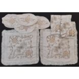 Collection of vintage embroidered pieces purchased in Istanbul, possibly Armenian, comprising 2