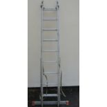 A Favorit two sectional extendable ladder