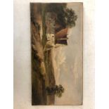 Theodore Hines (19th Century) Two countryside landscape scenes, oil on canvas, one signed lower