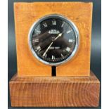 A Jaeger eight card dashboard clock (believed removed from a Bentley) - Chronos works, London NW2