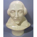 A Kevin Francis limited edition 44/100 hand made Staffordshire Peggy Davies bust of William