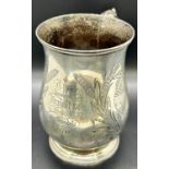 Agricultural interest; A Victorian silver presentation tankard awarded for 1st prize for Swede 1878,