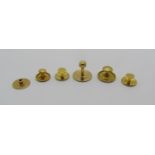 Group of antique 18ct dress studs, 7.7g total (6)