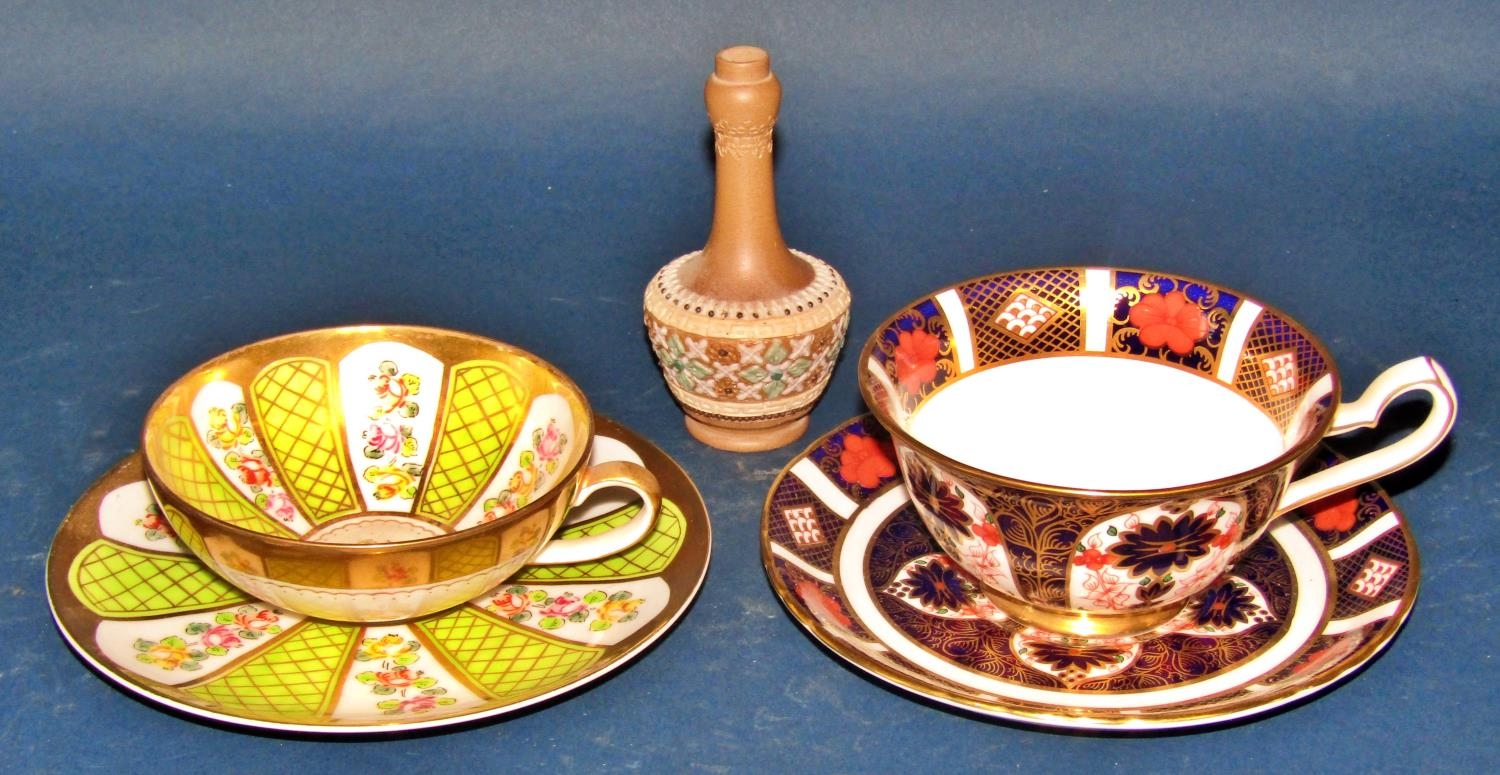 A small collection of Crown Staffordshire Ellesmere pattern coffee wares, a Crown Derby Imari cup - Image 3 of 4