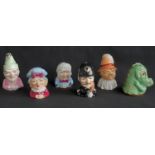 Six Royal Worcester Limited Edition Connoisseur Collection Punch & Judy Series Candle Snuffers,