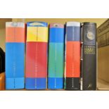 J K Rowling - Five volumes - Harry Potter, Goblet of Fire, Order of the Phoenix, Half Blood