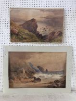 Two 19th Century Watercolours by Different Artists: John O. Nash (19th Century) - Fishermen on the