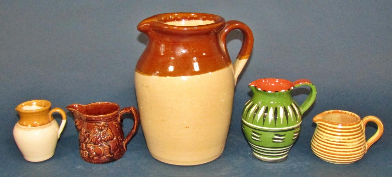 A large collection of Poole Pottery ware in green with mushroom coloured examples to include - Image 3 of 4