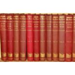 The Times History of the War, 21 volumes, red cloth bindings