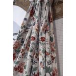 4 pairs good quality curtains and one large single curtain all in 'Grosvenor' patterned fabric by