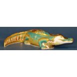 A Royal Crown Derby figure of an alligator