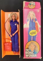 The Bionic Woman doll in box, with original clothes and mission purse ©1974