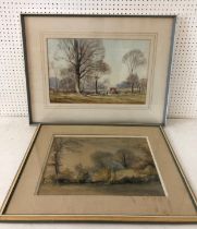 Two framed 20th Century watercolours, to include: Montague Webb (act.1950-1975) - 'The Gypsy