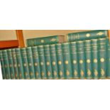 Sir Edward Bulwer Lytton, 22 volumes, globe edition blue and gilt cloth bindings