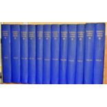 Gibbon's Roman Empire, 12 volumes, 1813 edition rebound in blue cloth